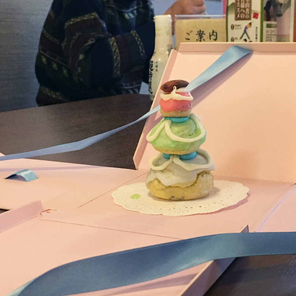 無事、お届けするまで安定していました！（温泉で）