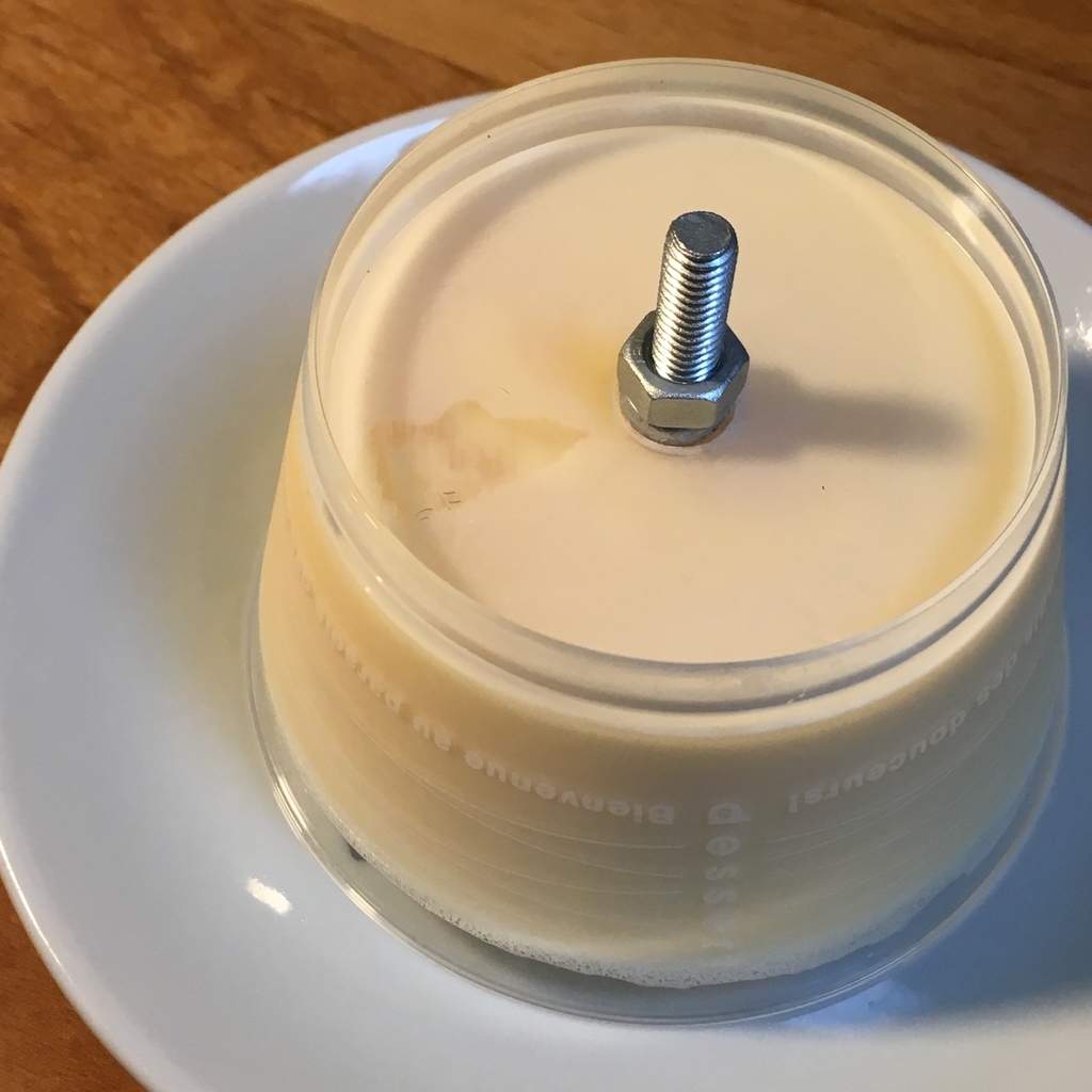 ちゃんと固まった！（意味をなしてないナットもつけています）