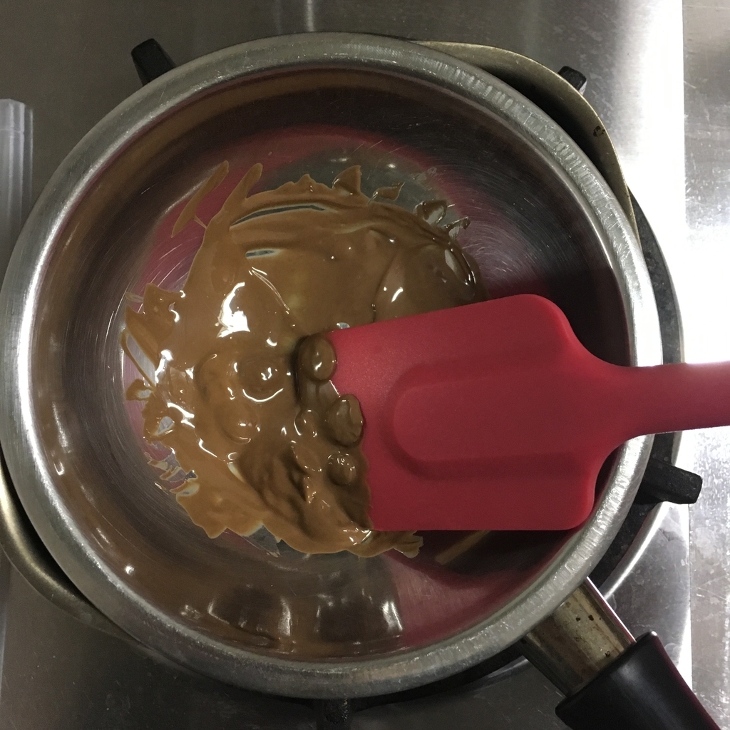 ミルクチョコ湯煎&テンパリング