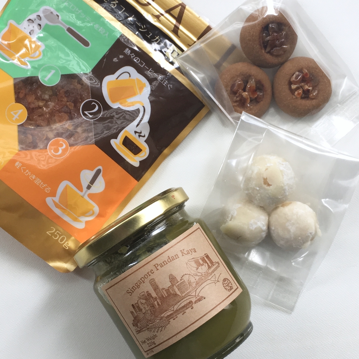 三井製糖のコーヒーシュガー「ロザッティ」とSingapore Panda Kayaのカヤジャム