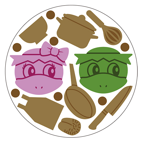 かっぱが大きめのレイアウト